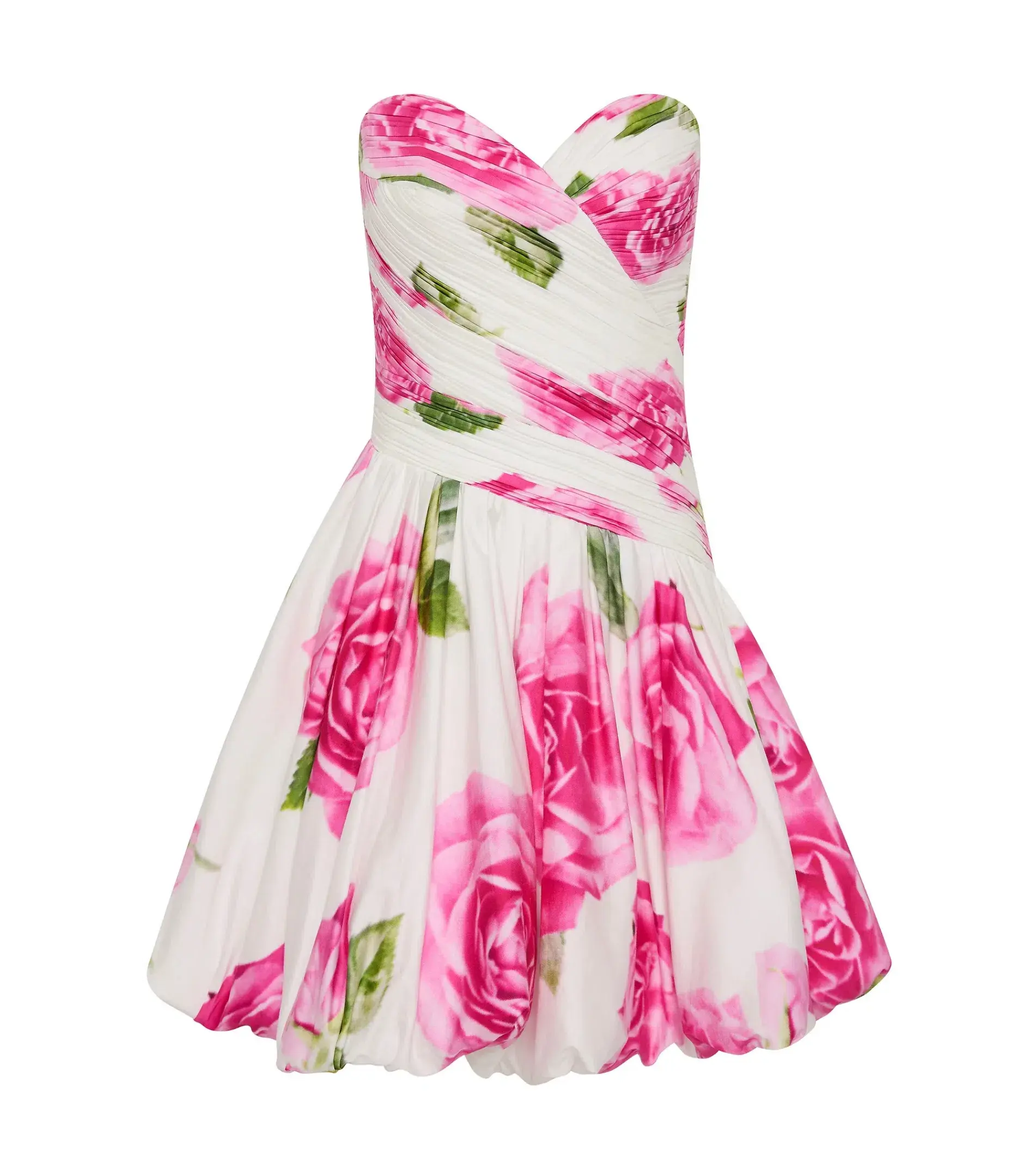 Aje Olea Bubble Hem Mini Dress in Soft Rose Light Size AU 10  - Image 4