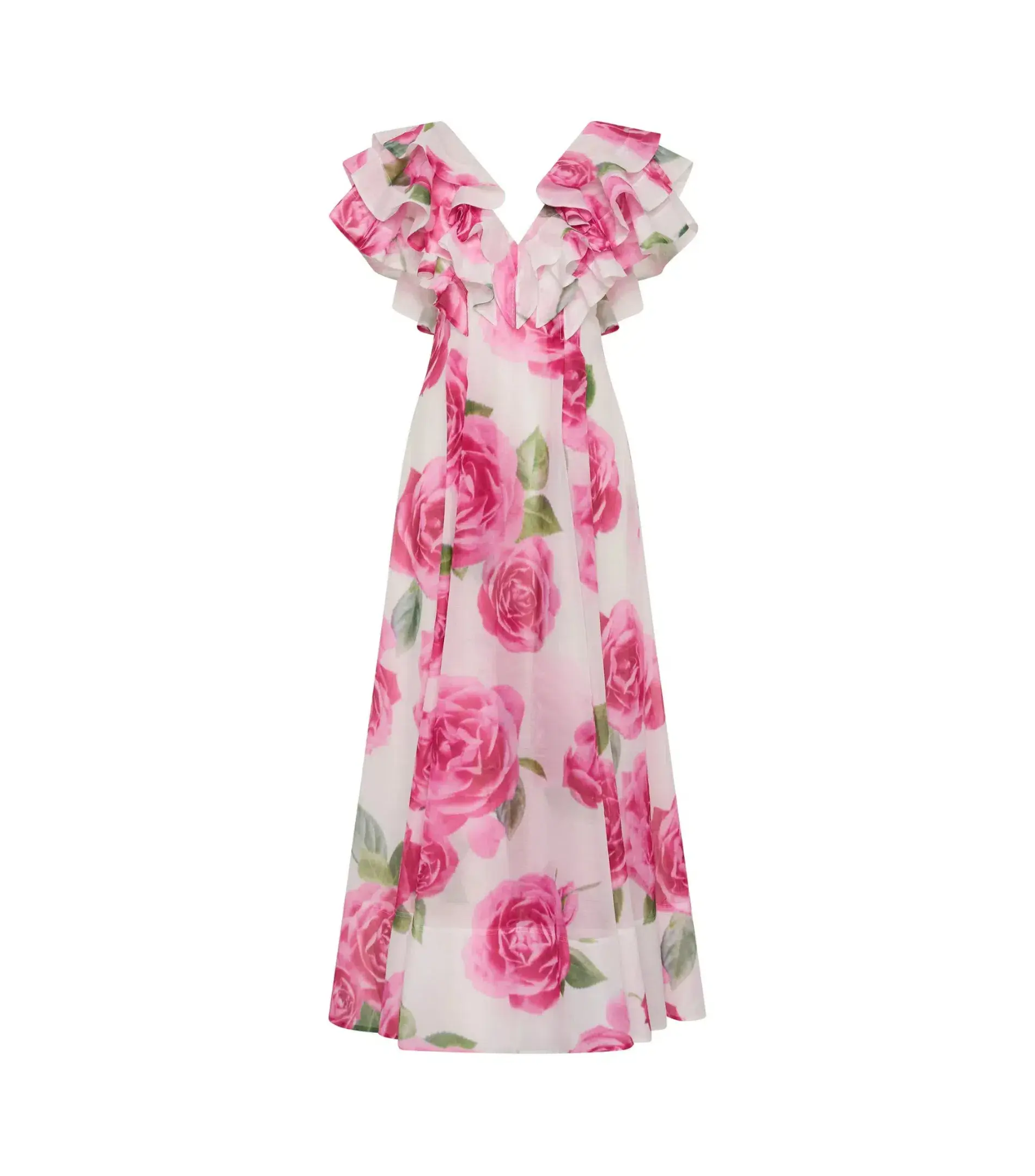 Aje Olea Maxi Dress in Soft Rose Light Size AU 12  - Image 3