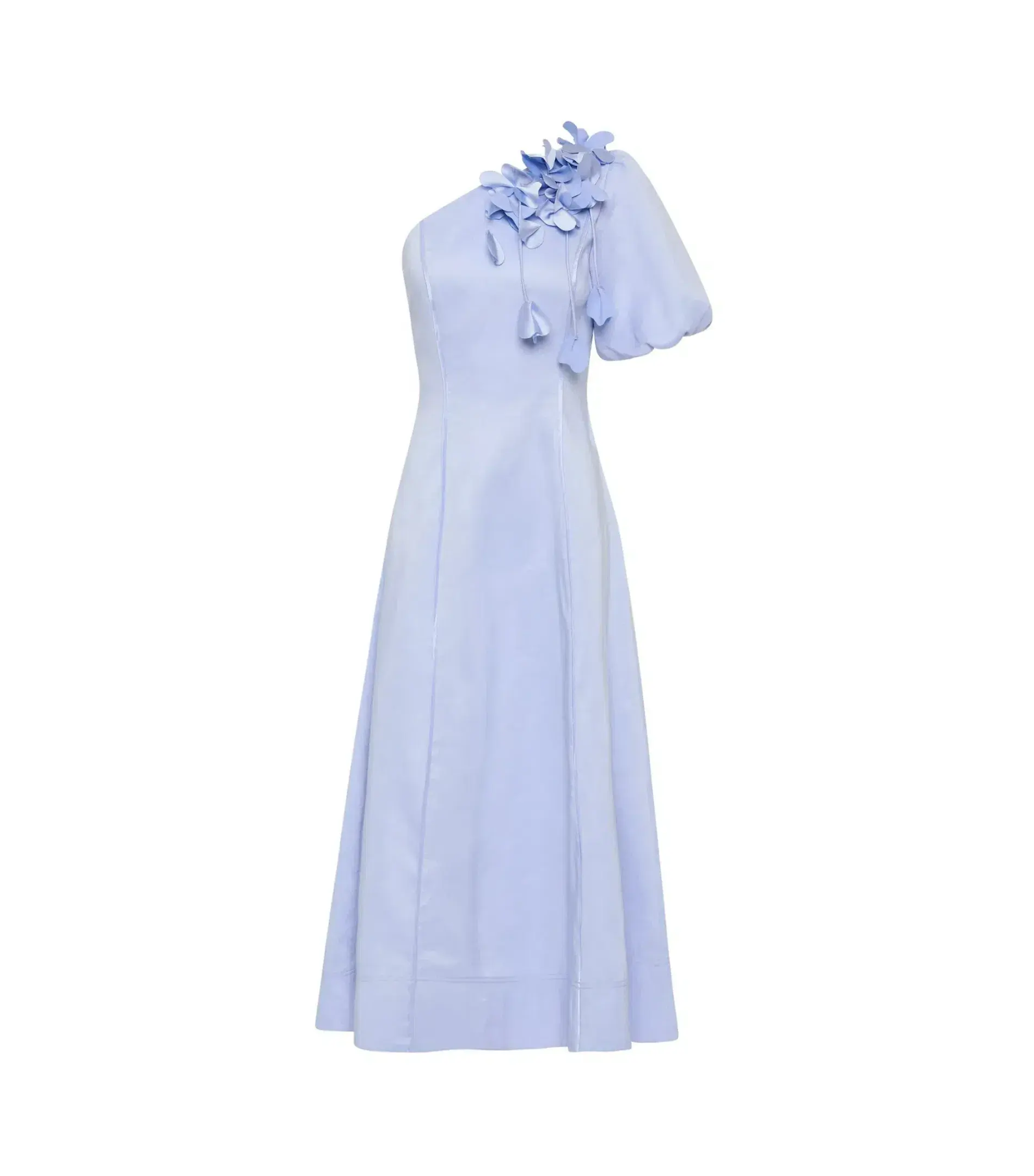 Aje Camille Midi Dress in Pale Blue Size AU 12 - Image 4