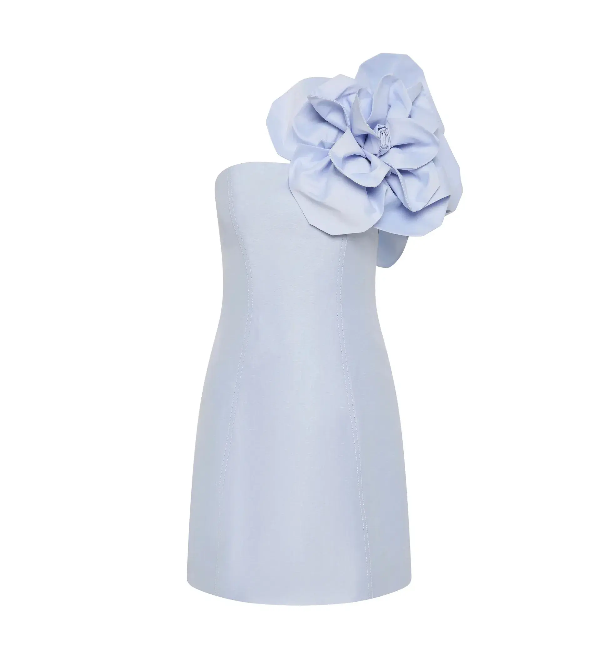 Aje Florence Mini Dress Icy Blue Size 10  - Image 5