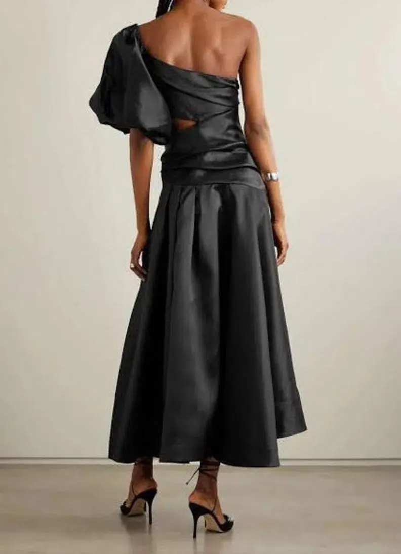 Alemais Regent Noir Gown in Black Floral Size AU10 - Image 4