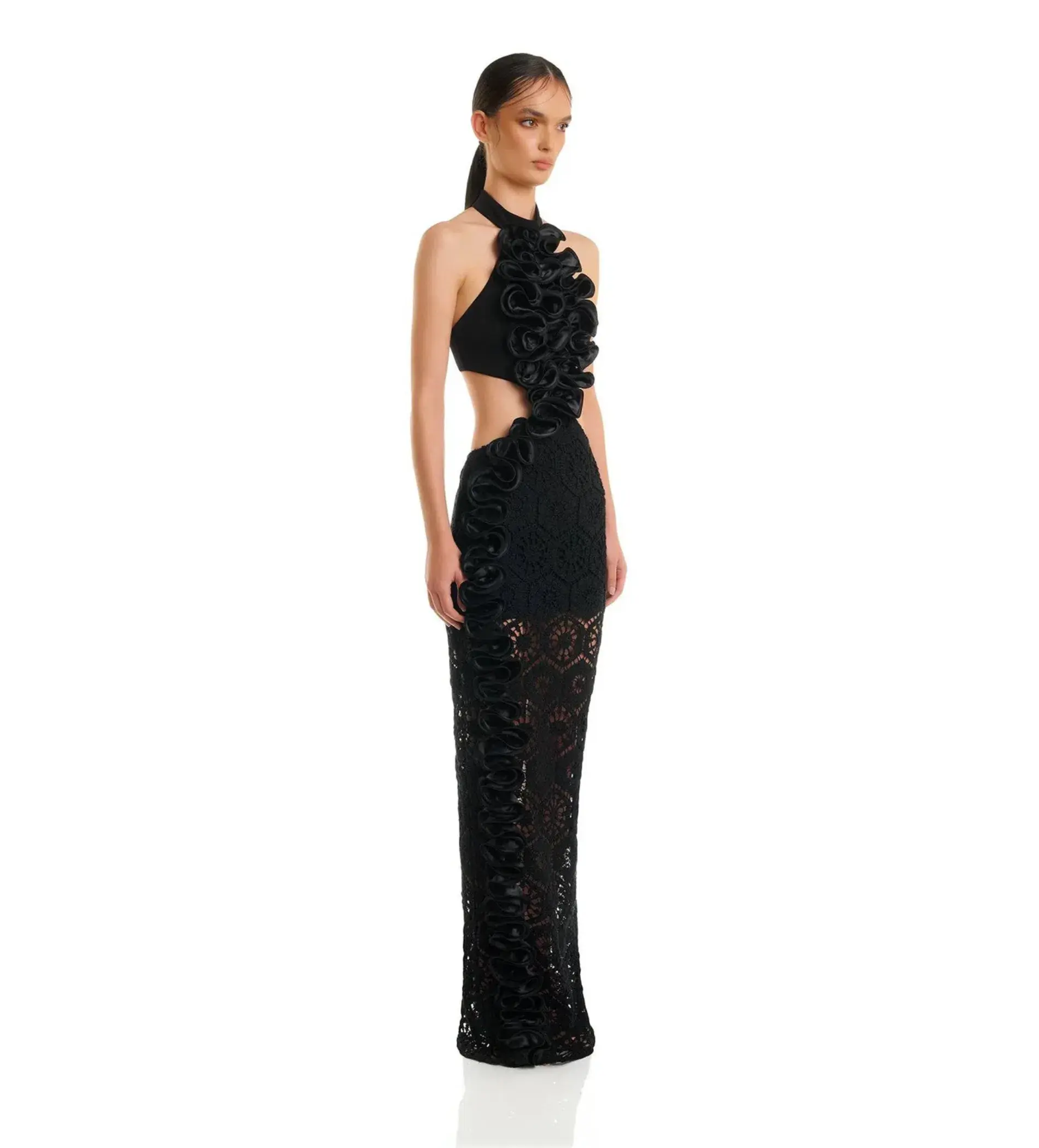 Eliya The Label Leila Maxi Dress Black Size 6 - Image 3