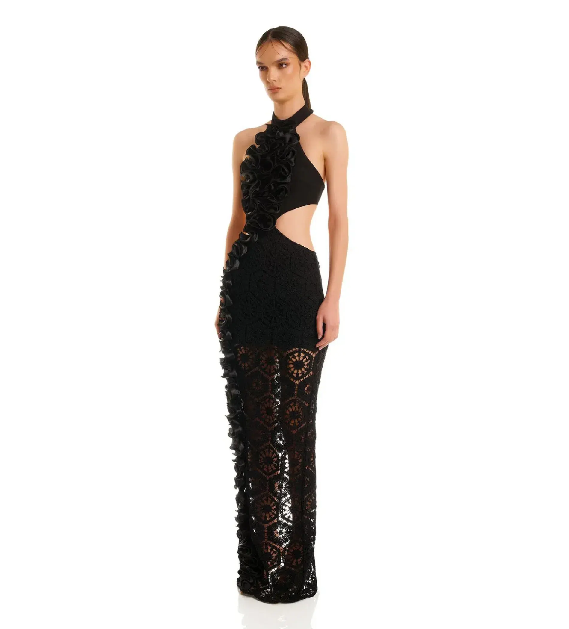 Eliya The Label Leila Maxi Dress Black Size 6 - Image 4