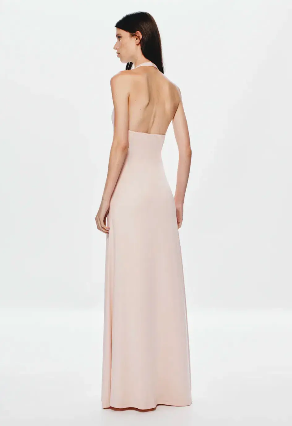 MISHA Jennifer Cupro Maxi Dress in Dusty Pink Size M/AU10 - Image 4