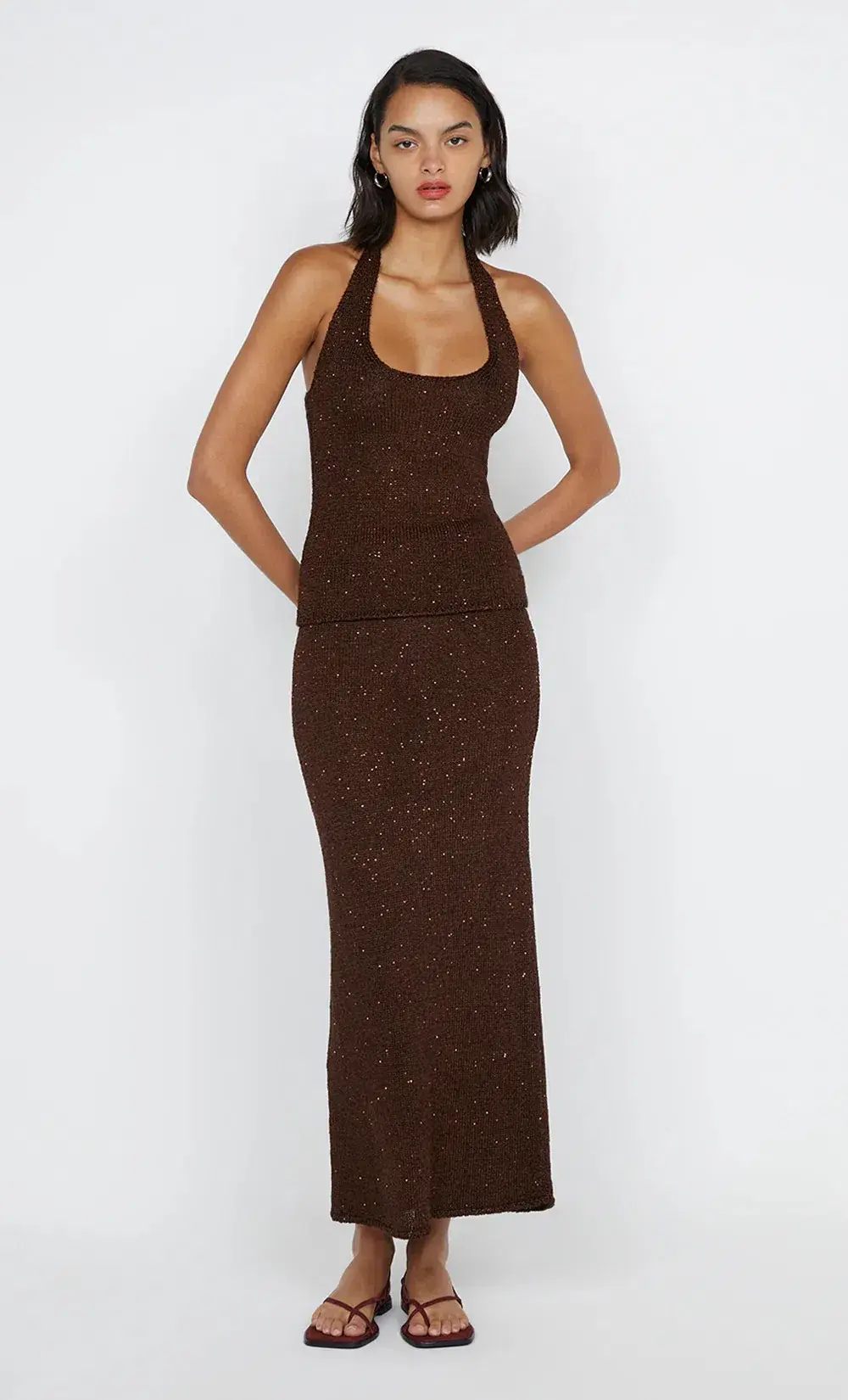 Bec and Bridge Delfina Tube Skirt in Chocolate Size XS / AU6 - Image 1