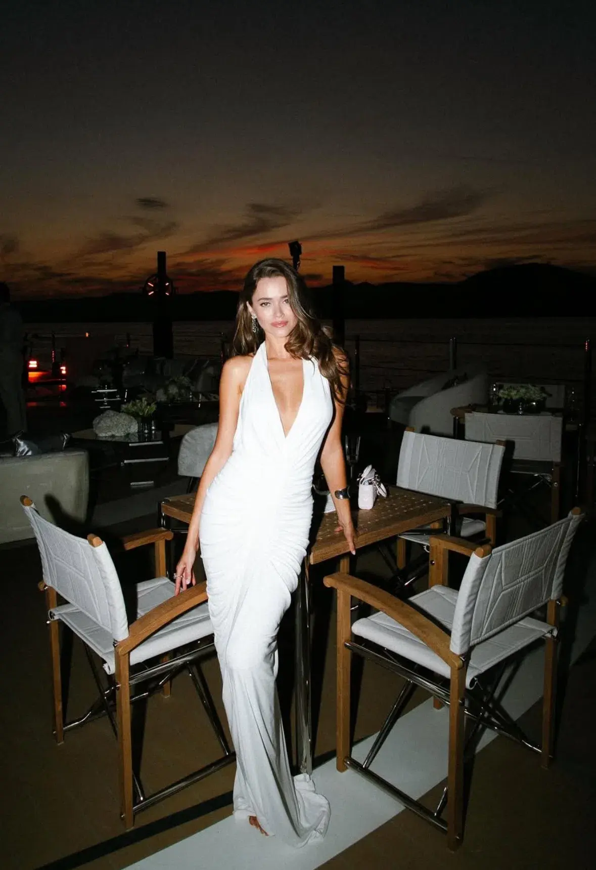 Misha The Venus Gathered Cupro Dress Ivory  Size Xs/Au 6 - Image 2