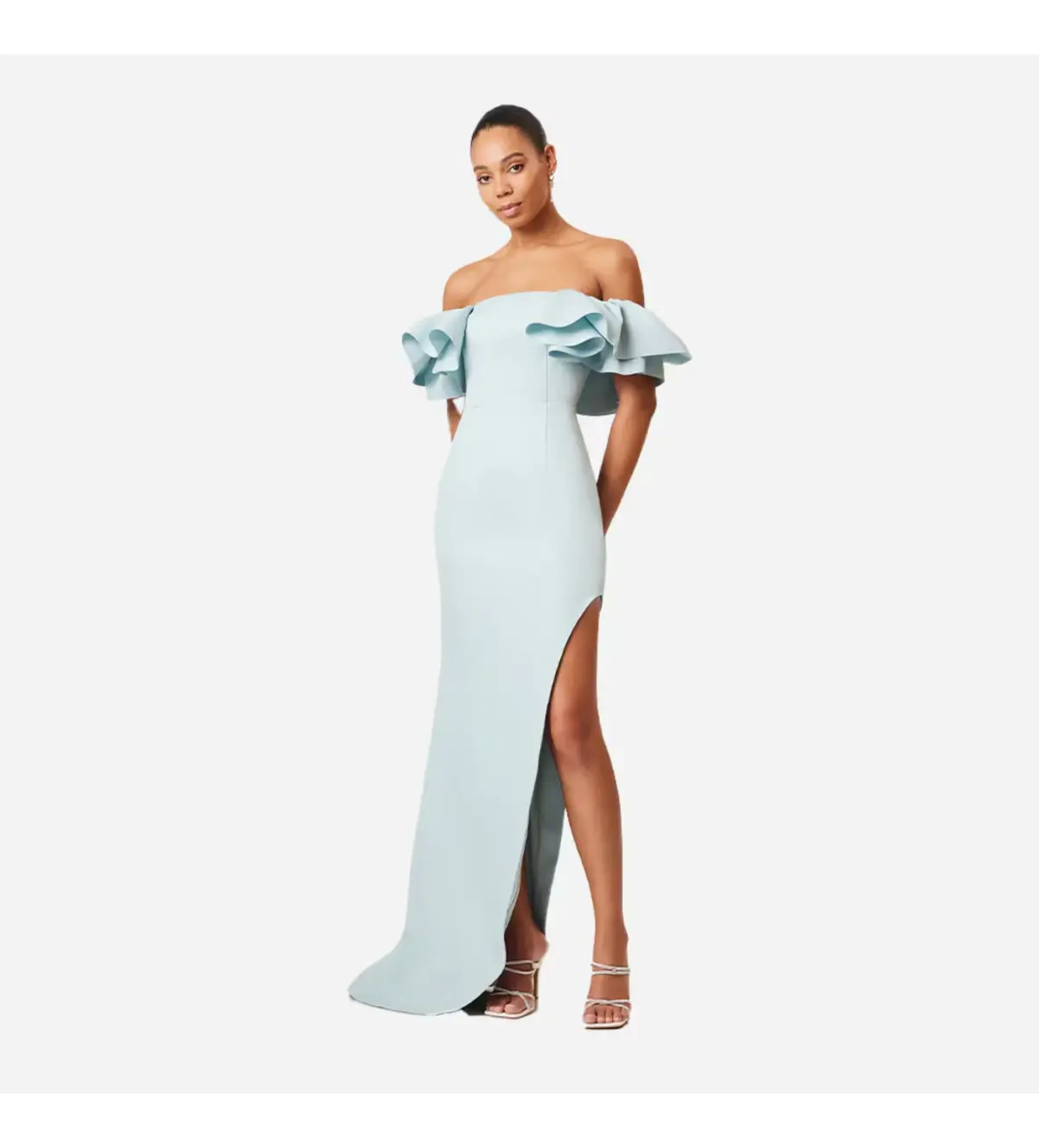 Elliatt Off Shoulder Dress Blue Size 12  - Image 2