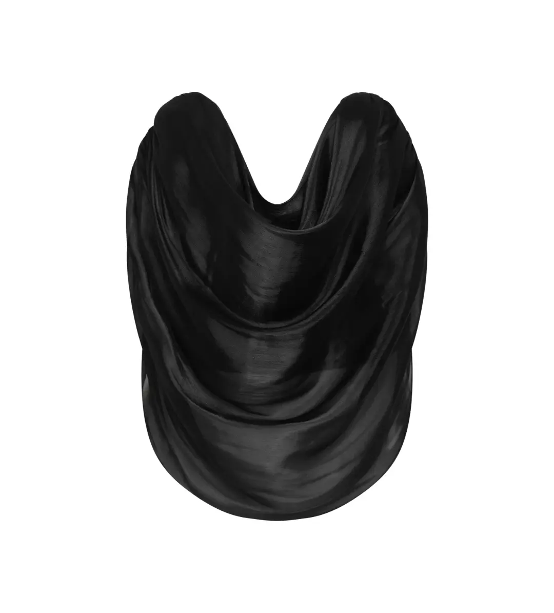 Bianca Spender Liquid Organza Tidal Bustier Top Black Size 10 for rent on The Volte - main image