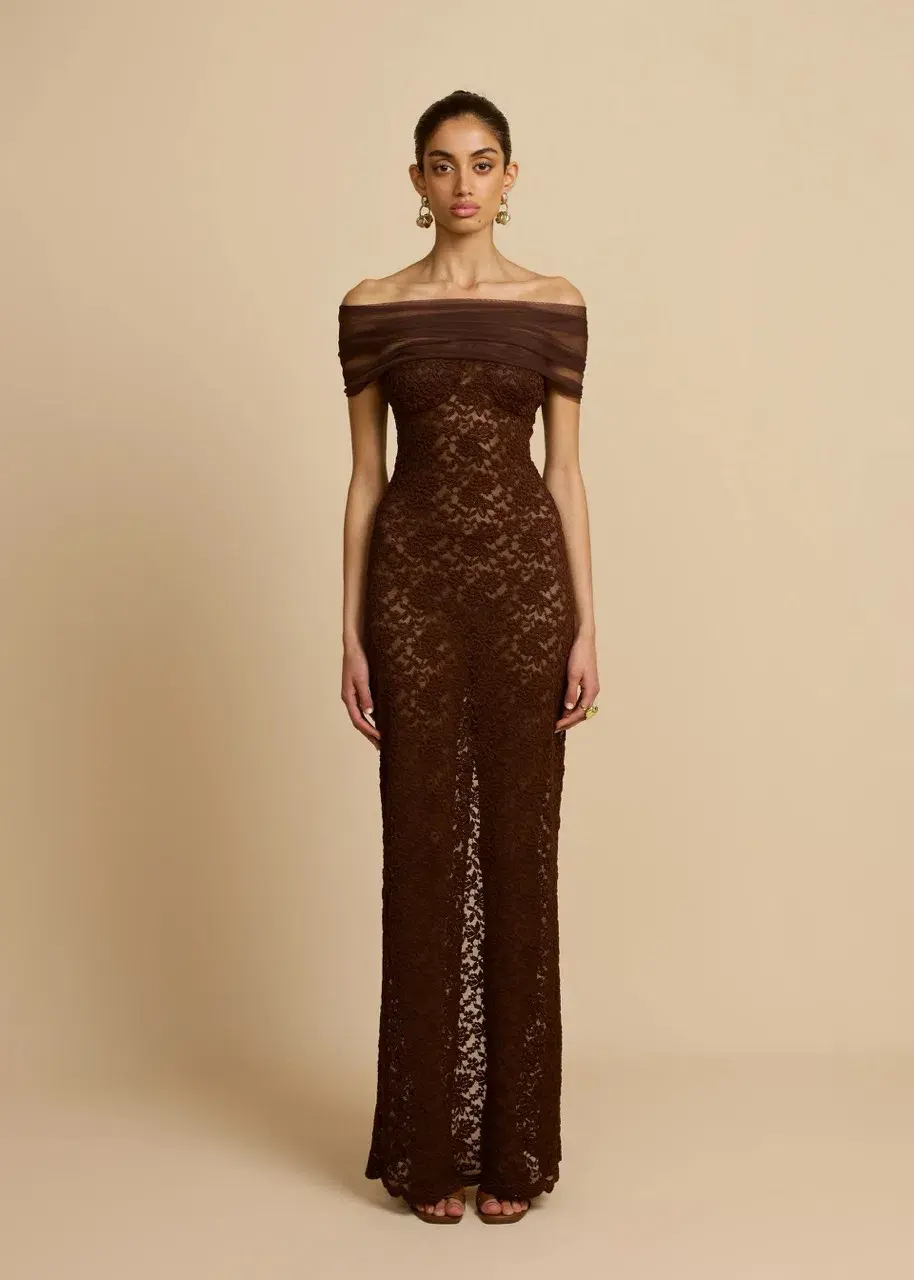 Arcina Ori Milana Dress in Chocolate Size M/AU10 - Image 1