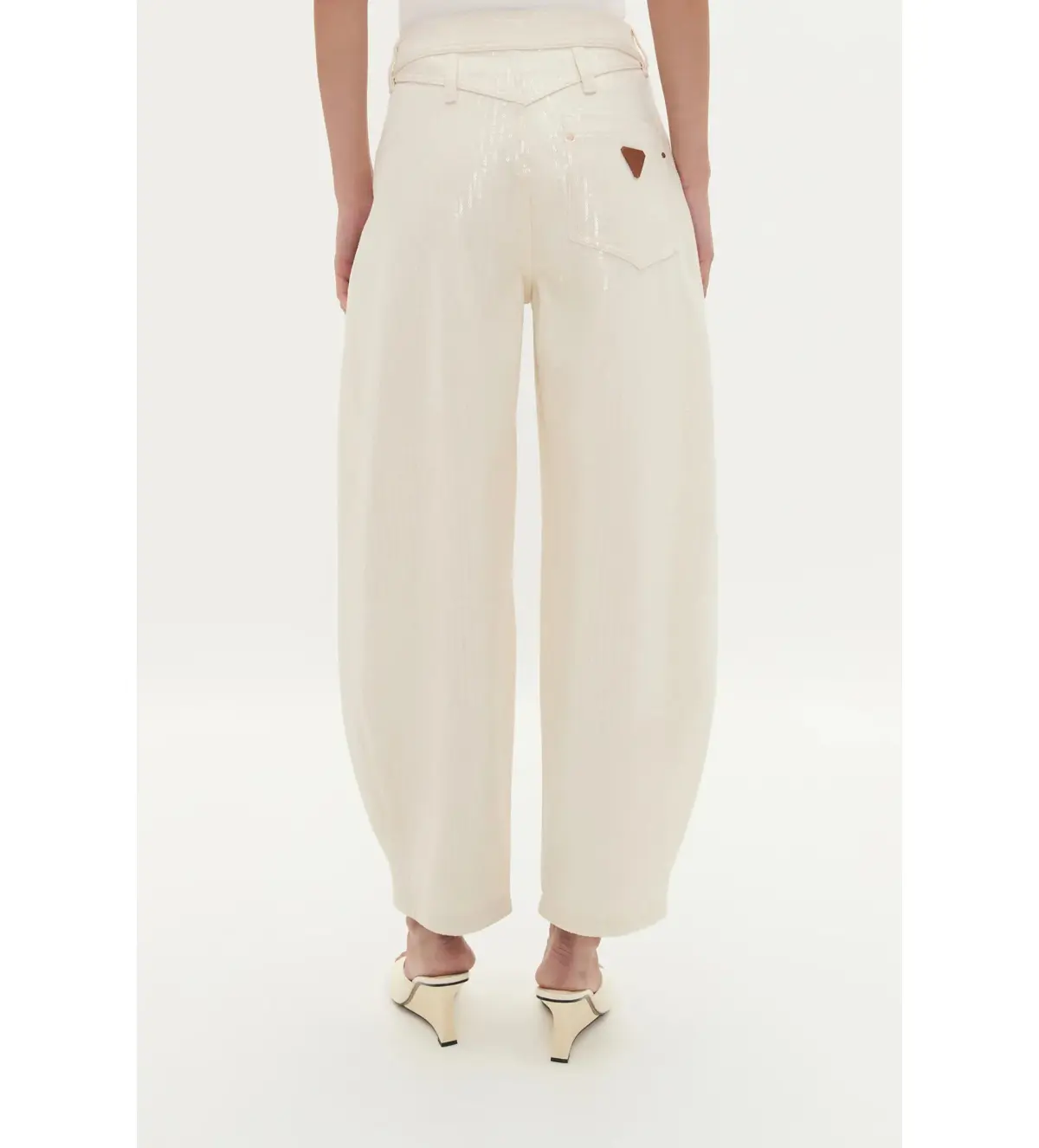 Aje Reflect Denim Barrel Jeans Daylight Size 10 - Image 4