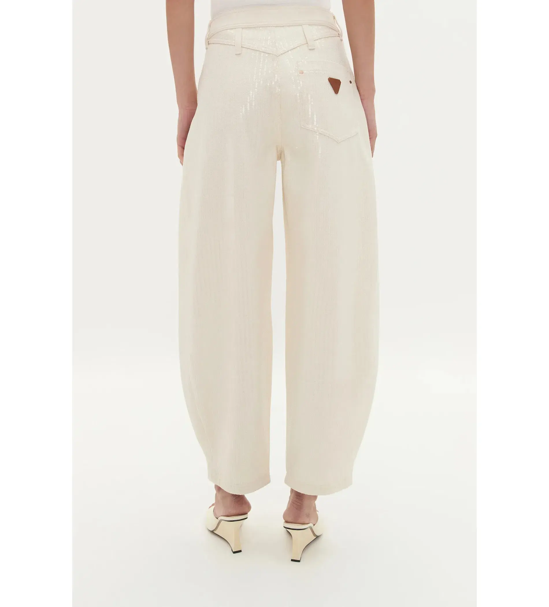 Aje Reflect Denim Barrel Jeans Daylight Size 10 - Image 4