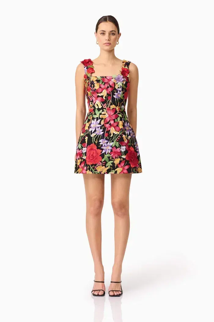 Elliatt Talia Mini Dress Floral Size 6 for rent on The Volte - main image
