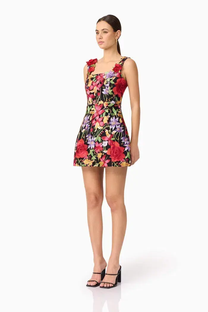 Elliatt Talia Mini Dress Floral Size 6 for rent on The Volte - main image