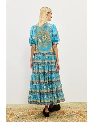 Alemais Cassie Tiered Midi Dress Size 10 for rent on The Volte - main image