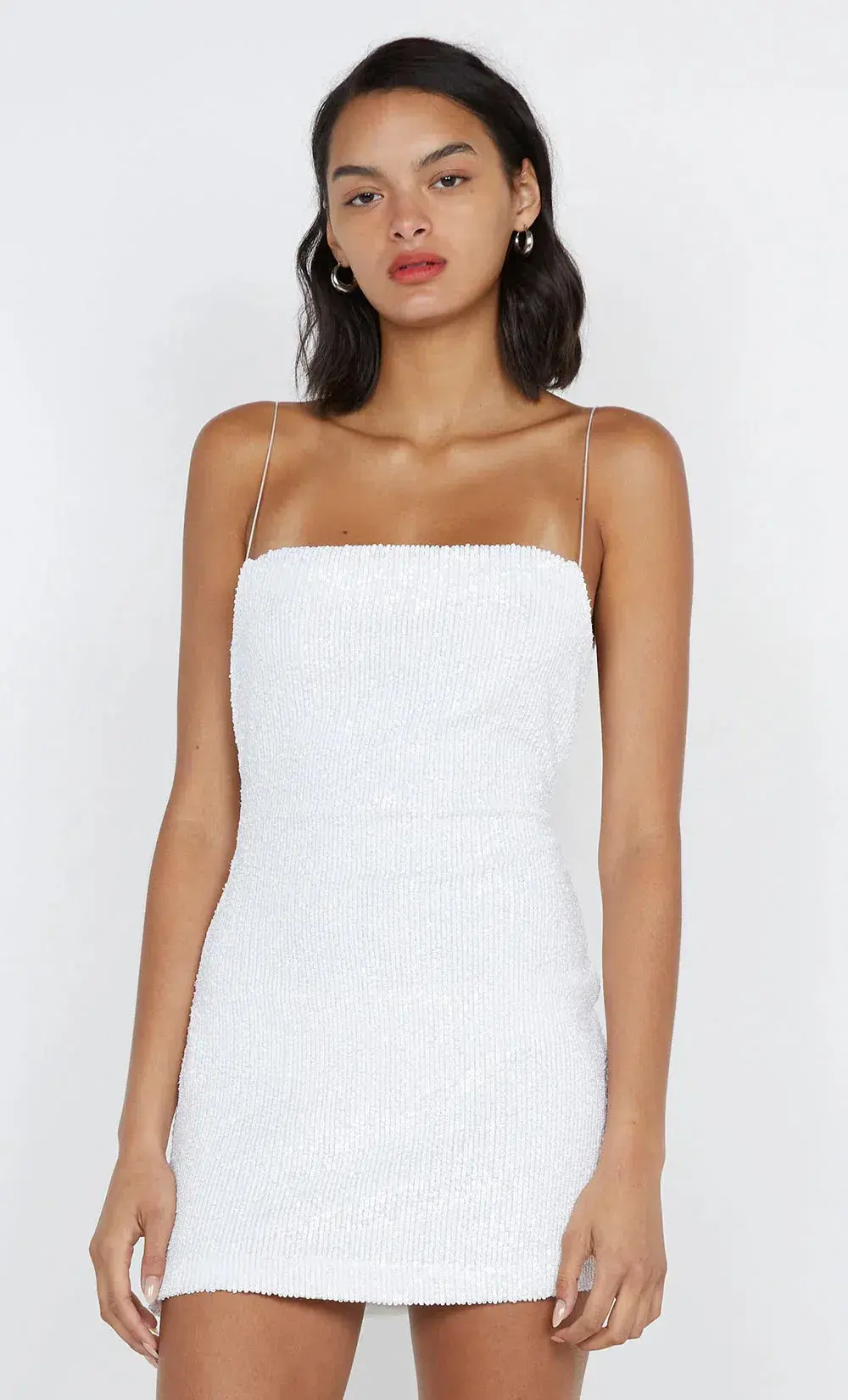 Bec and Bridge Aaliyah Sequin Mini Dress in White Size XS / AU 6 - Image 5