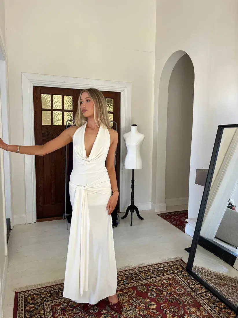 Lamarie  Nadia Maxi Dress Ivory Size 6 - Image 1