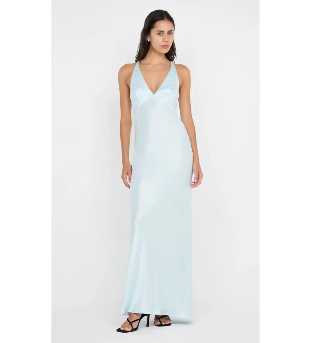 Bec + Bridge The Dreamer V Neck Dress Arctic Blue Size 4 for rent on The Volte - main image
