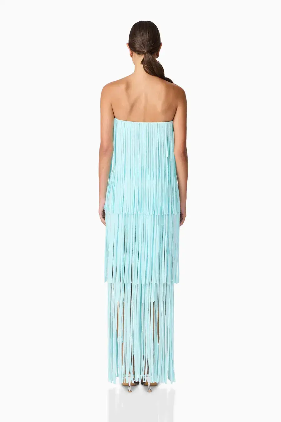 Elliatt Alya Tiered Maxi Dress in Blue Size 6 - Image 2