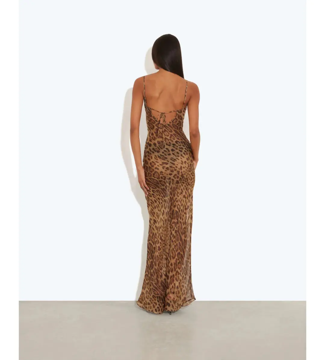 Rat and Boa Valentina Maxi Dress Leopard Print Size 8 for rent on The Volte - main image