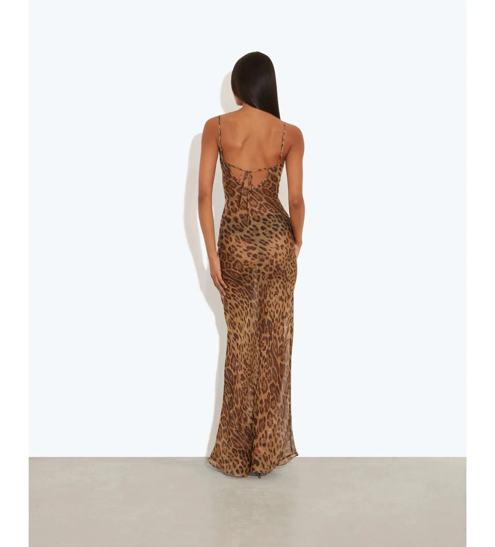 Rat and Boa Valentina Maxi Dress Leopard Print Size 8 - Image 2