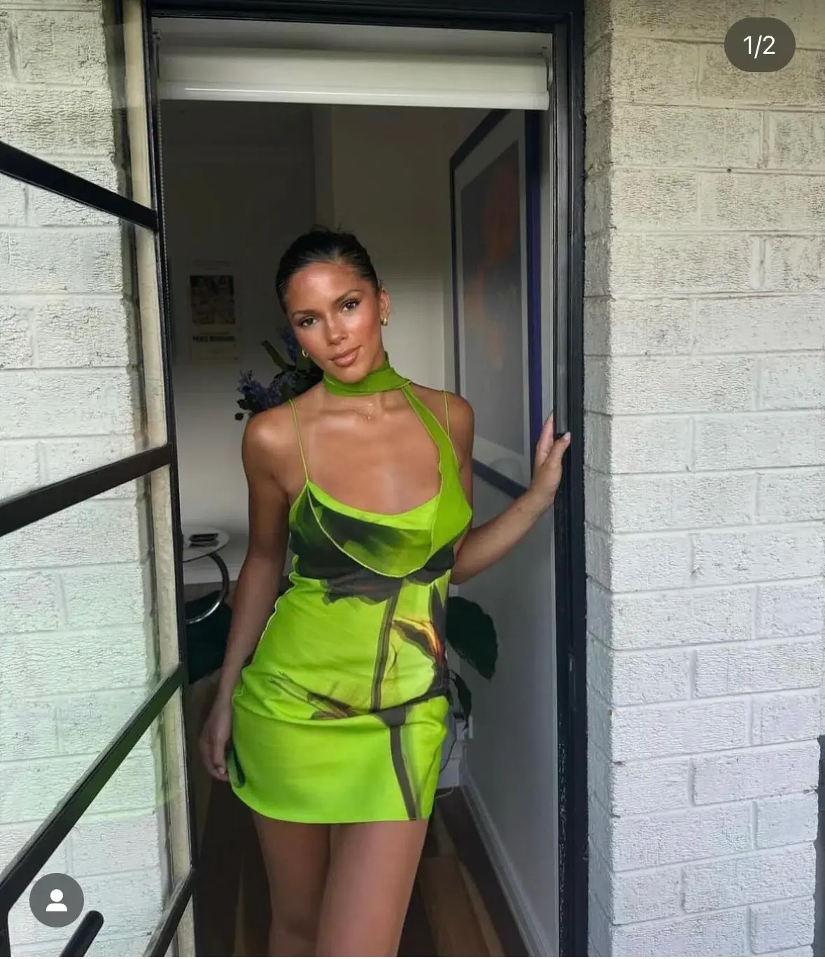 Rat & Boa Orisha Mini Dress Green Size 10 - Image 3