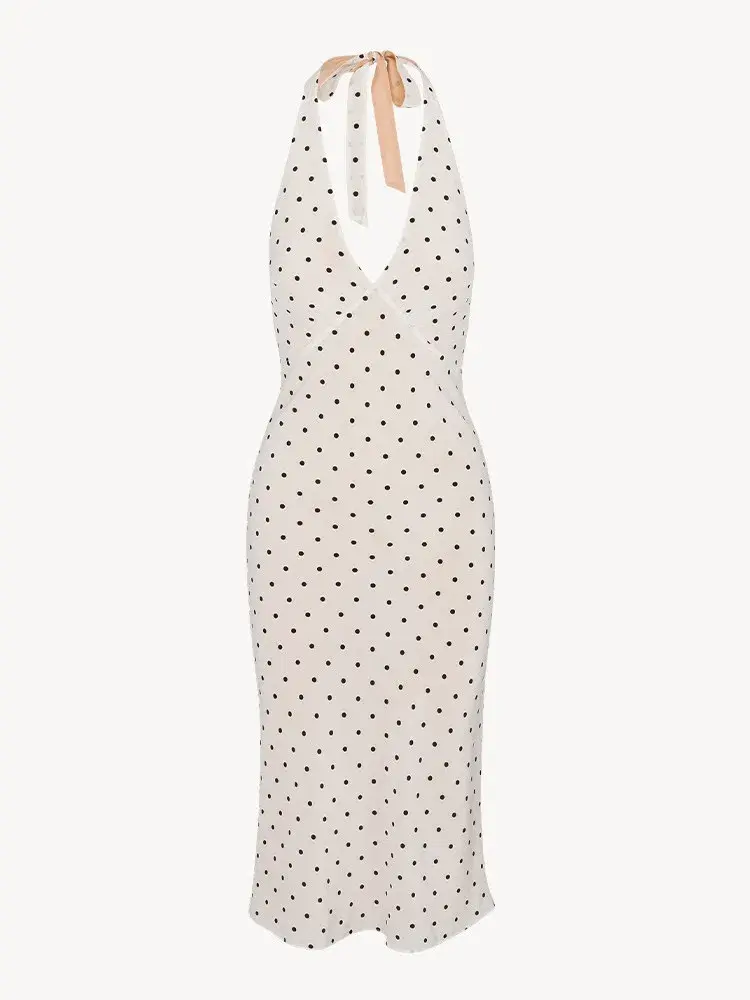 Realisation Par Sadie Halter Midi Dress Petite Spot Size S / AU 8 - Image 4