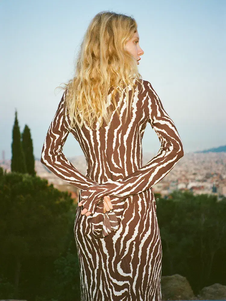 Realisation Par Gia Dress in Animal Print Size 6 - Image 3