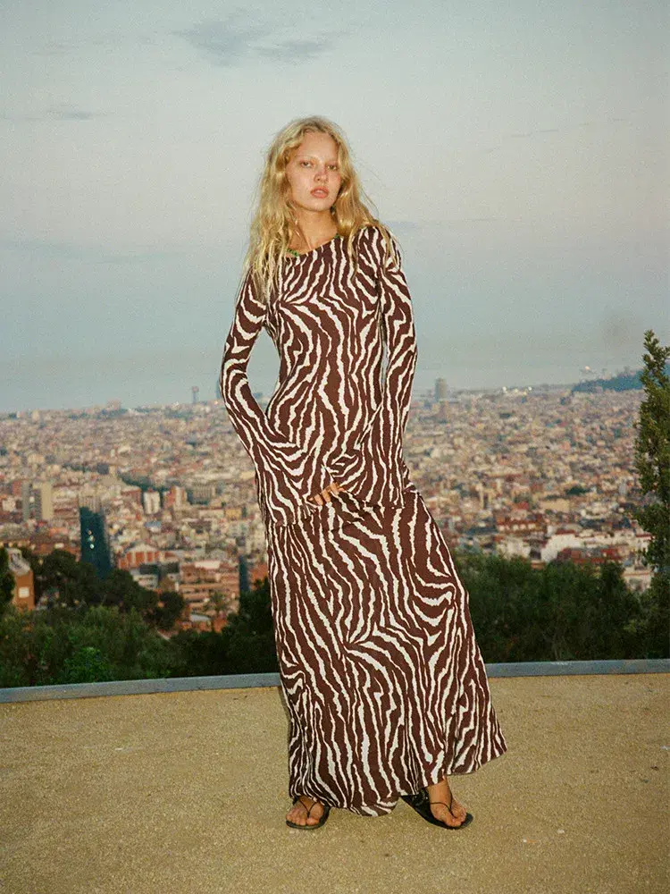 Realisation Par Gia Dress in Animal Print Size 6 - Image 1