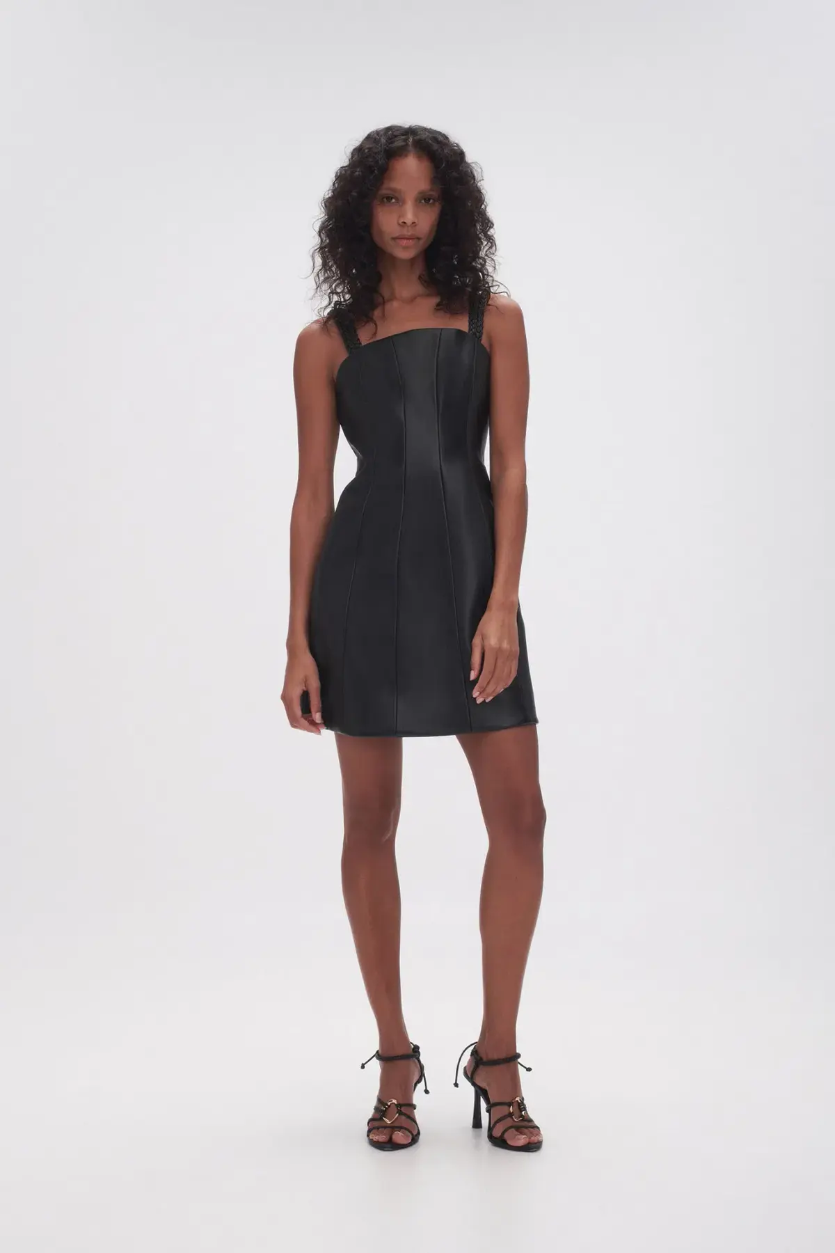 Aje Osa Braided Mini Dress Black Size 8 - Image 1