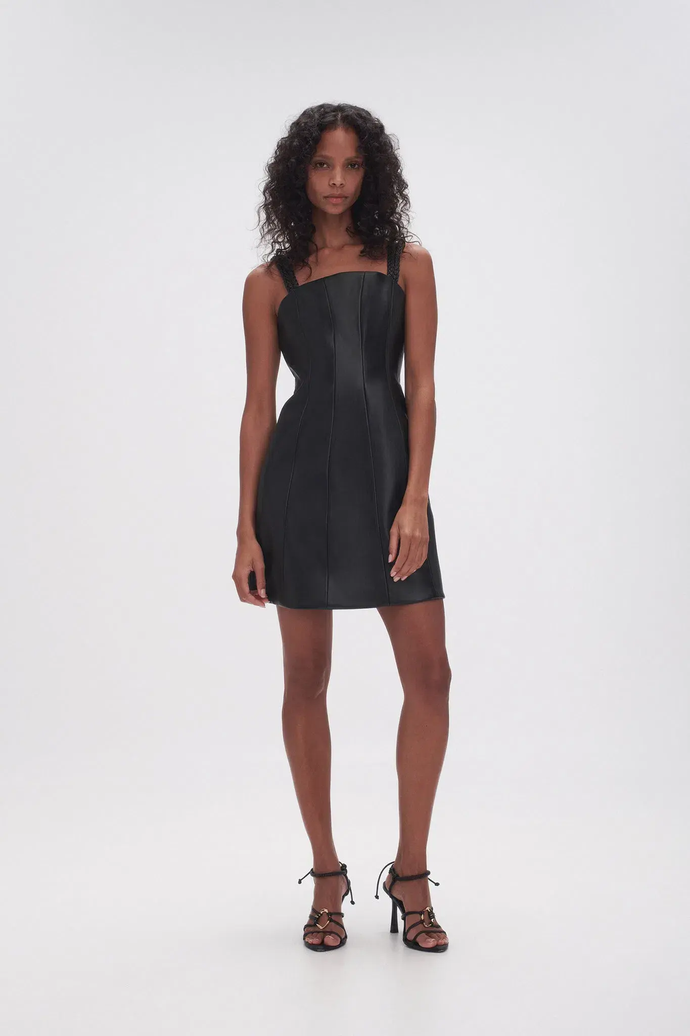 Aje Osa Braided Mini Dress Black Size 8 - Image 1