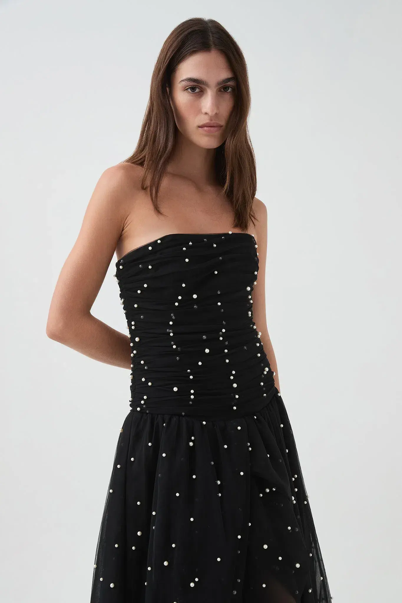Aje Juniper Maxi Gown Black Size 8 - Image 3