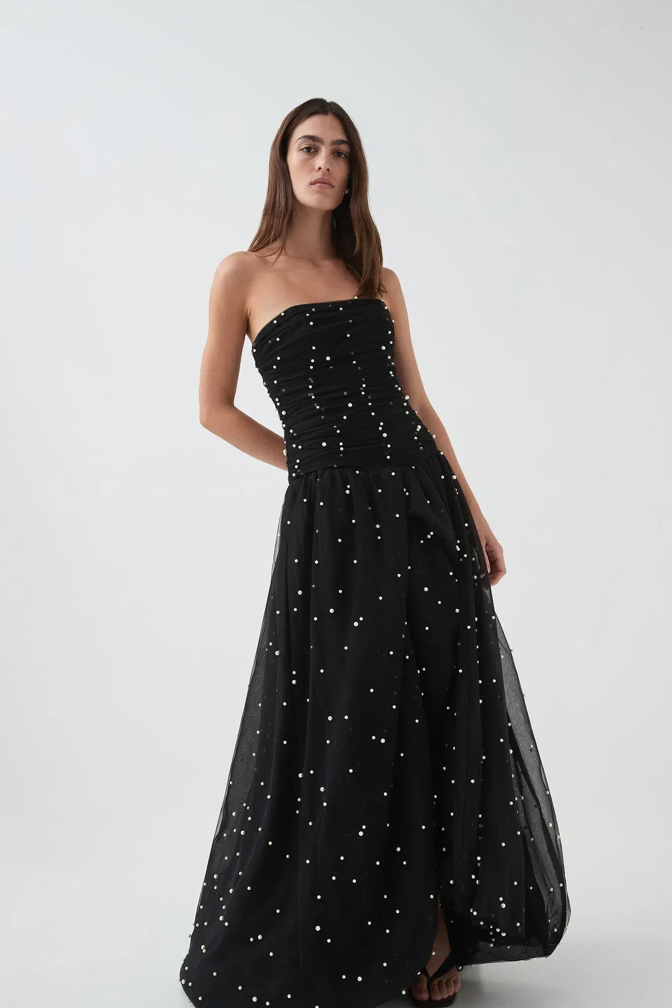 Aje Juniper Maxi Gown Black Size 8 - Image 2