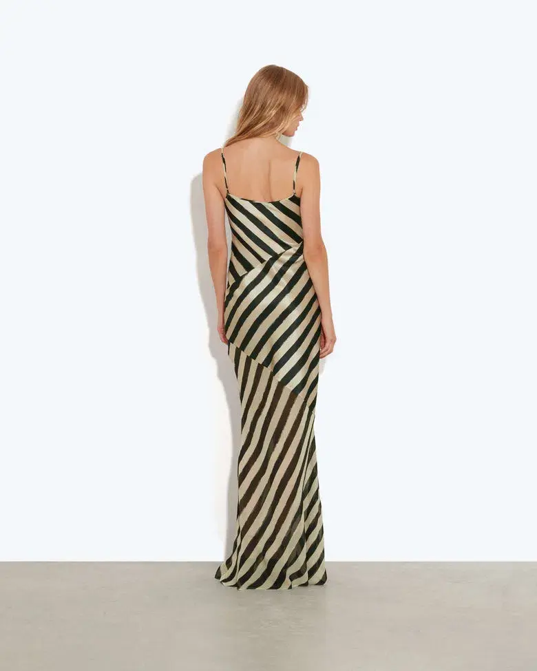 Rat & Boa Vesper Maxi Dress Stripe Size S/AU 8-10 - Image 3