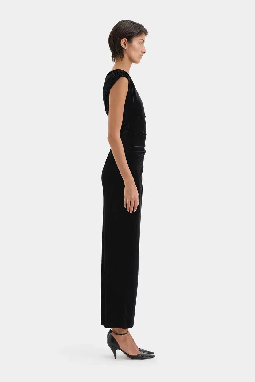 Sir the Label Ettore Gown Black Size 3/AU 12 for rent on The Volte - main image