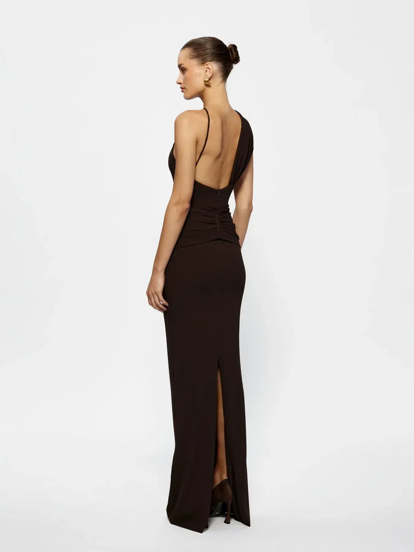 Effie Kats Greer Gown Brown Size 8 - Image 2