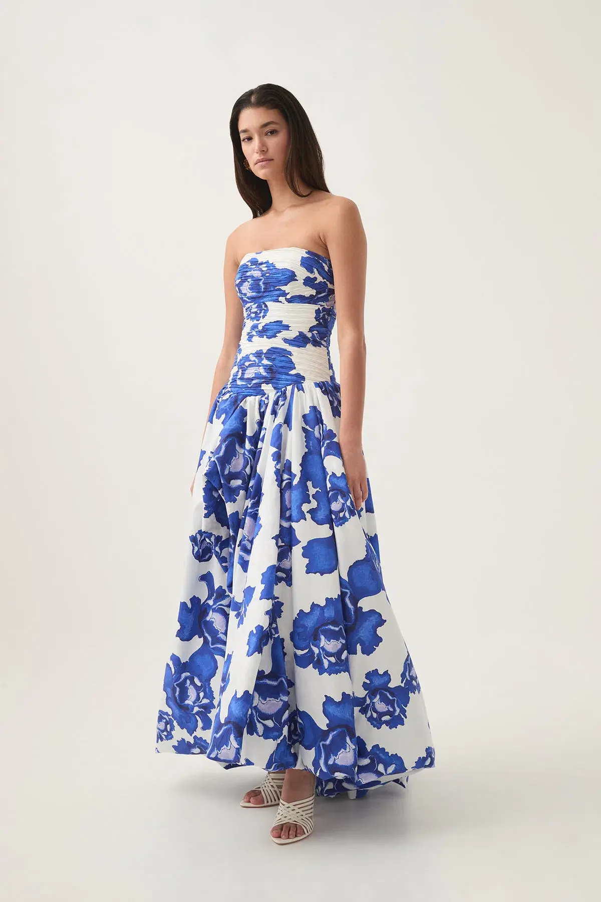 Aje Behold Maxi Dress Bodly Blooming Cobalt Size 14 - Image 2
