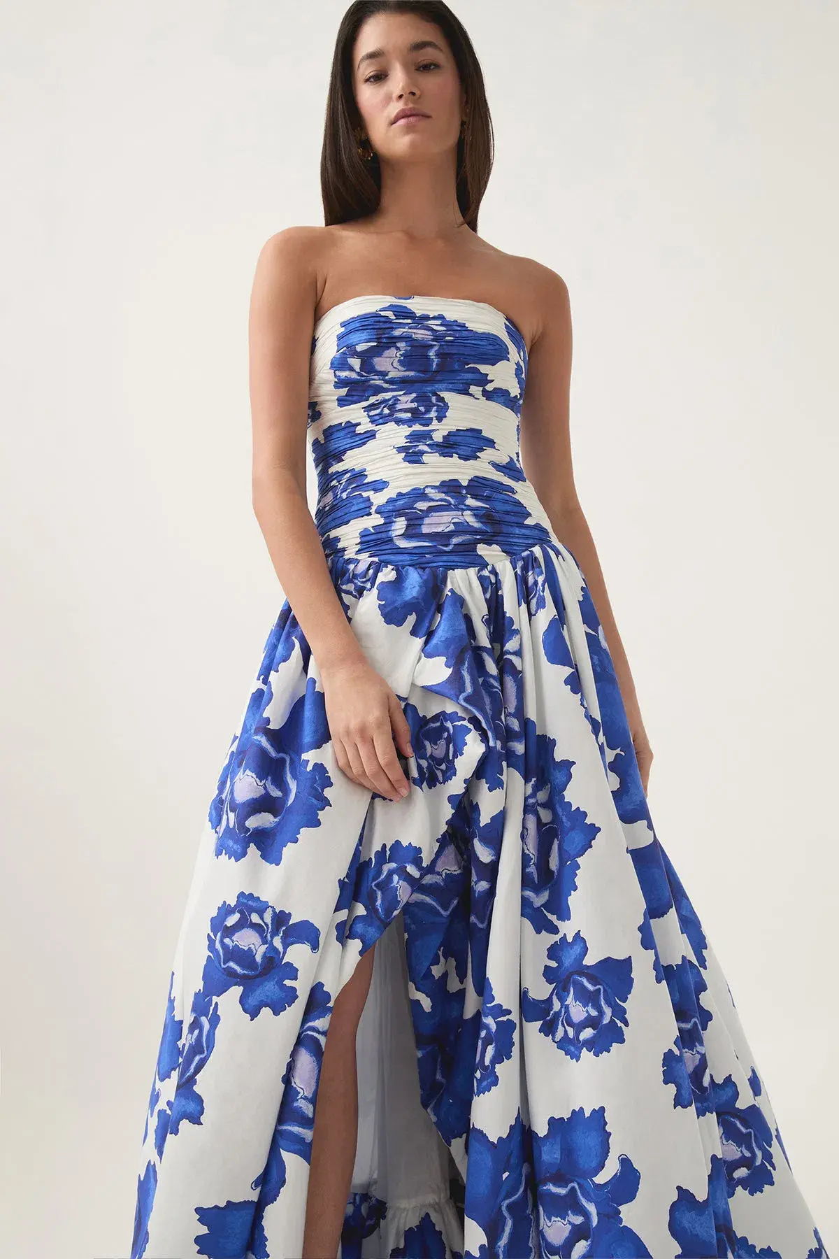Aje Behold Maxi Dress Bodly Blooming Cobalt Size 14 - Image 3