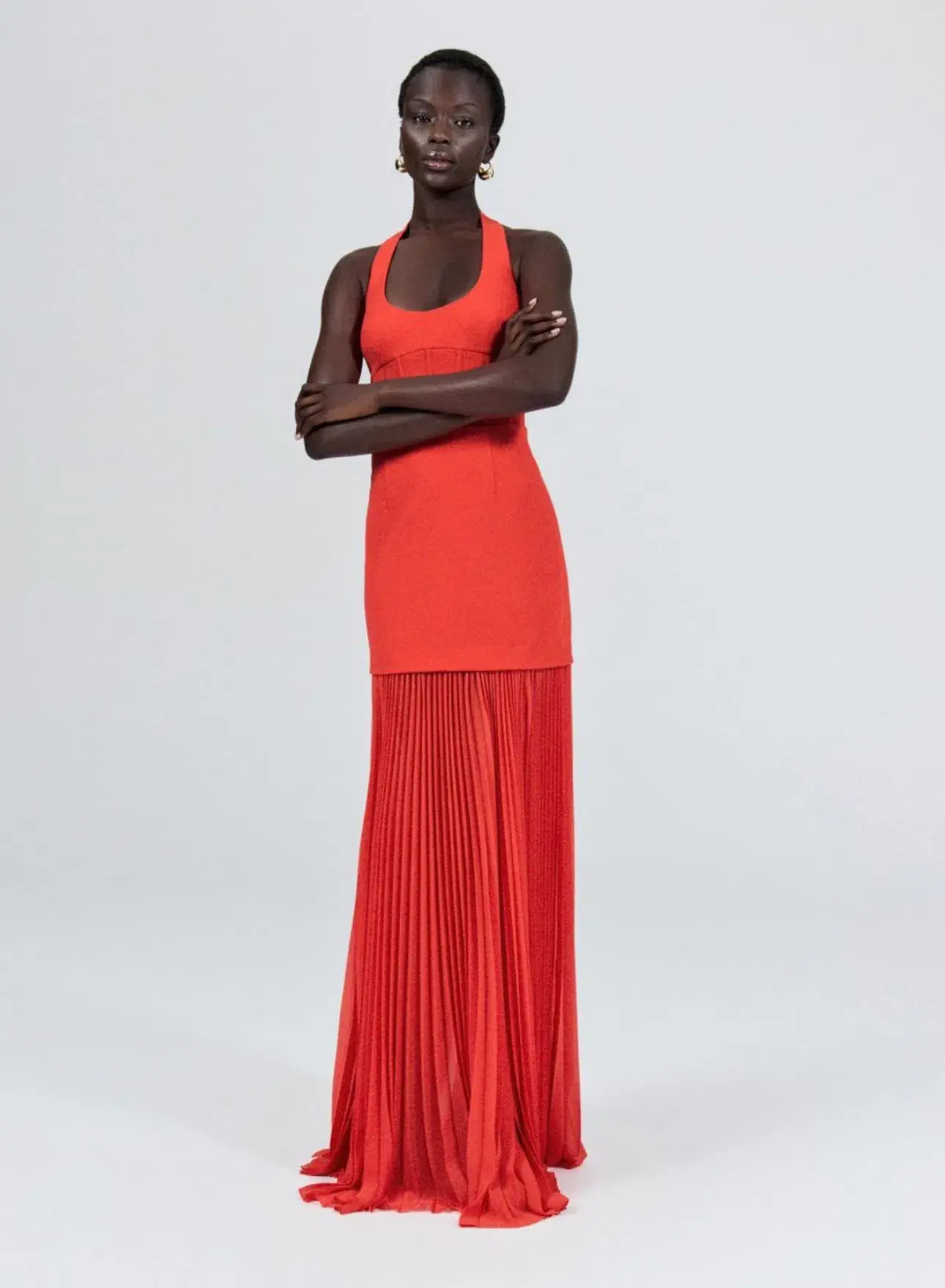 Rebecca Vallance Empress Maxi Dress Orange Size 12  - Image 1