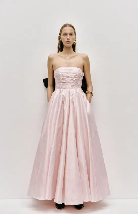 Aje Thea Gown Pink Tint/ Black Size 8 - Image 1