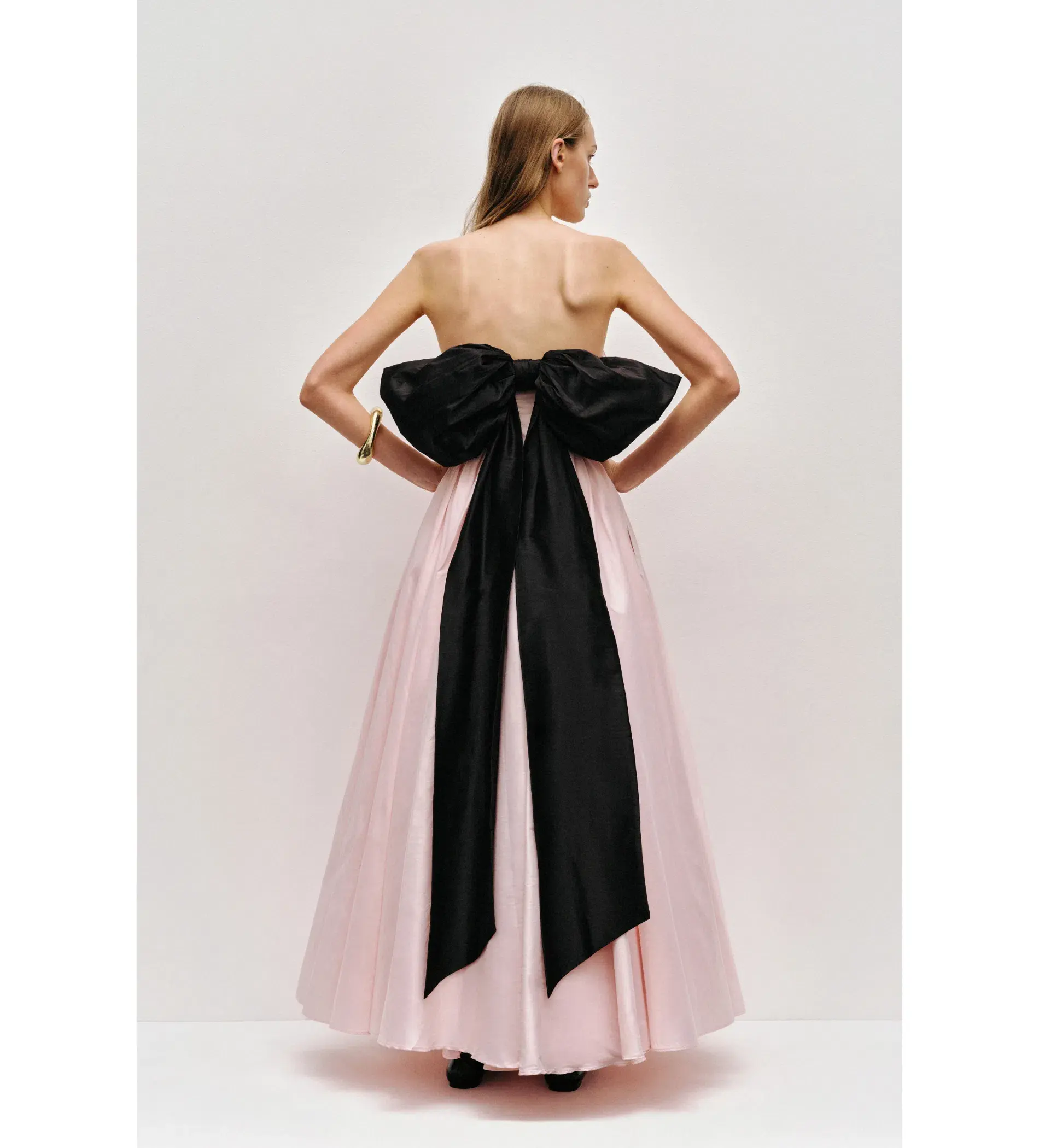Aje Thea Gown Maxi in  Pink Tint/ Black  Size AU 10 - Image 3