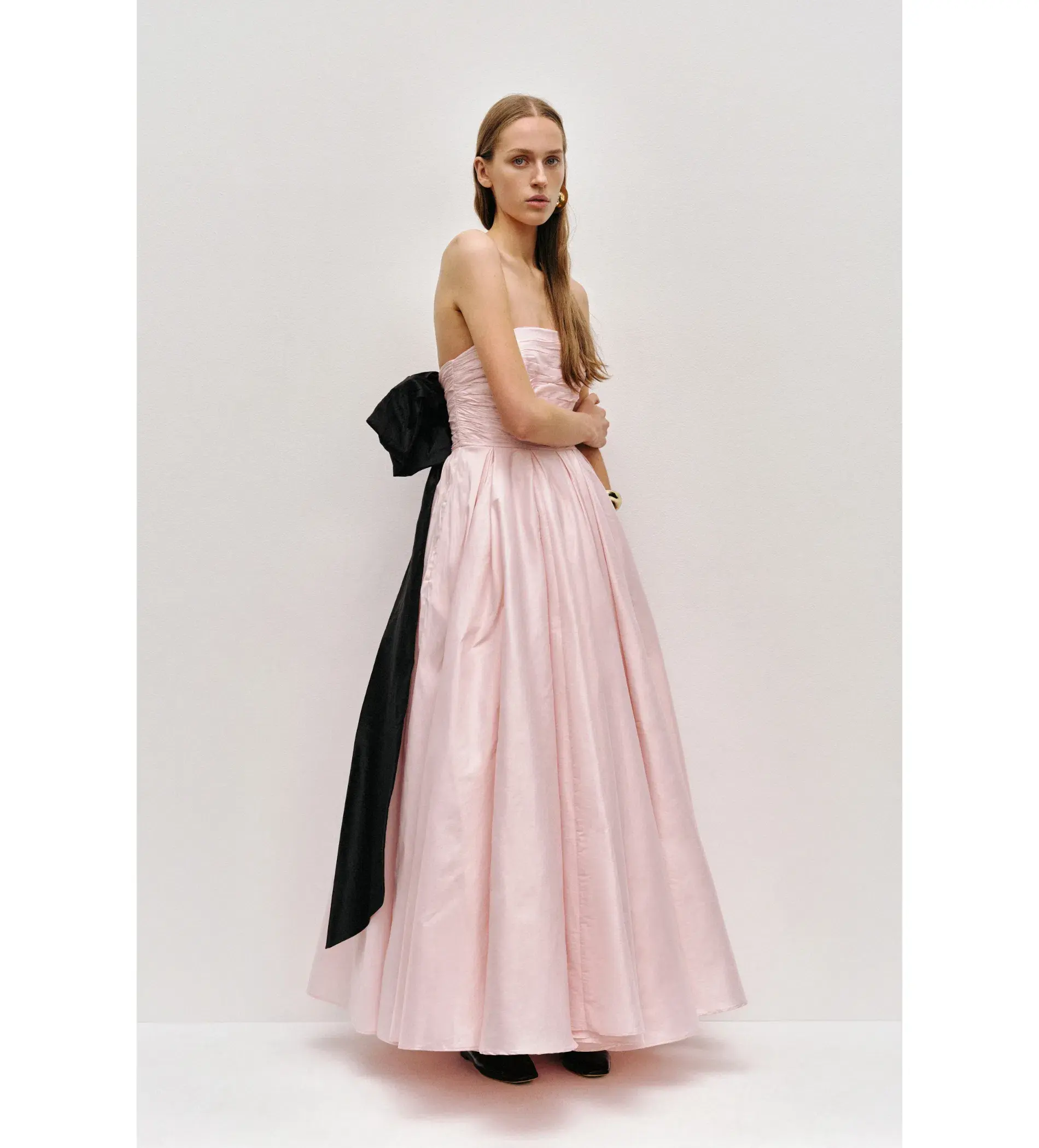 Aje Thea Gown Maxi in  Pink Tint/ Black  Size AU 10 - Image 2