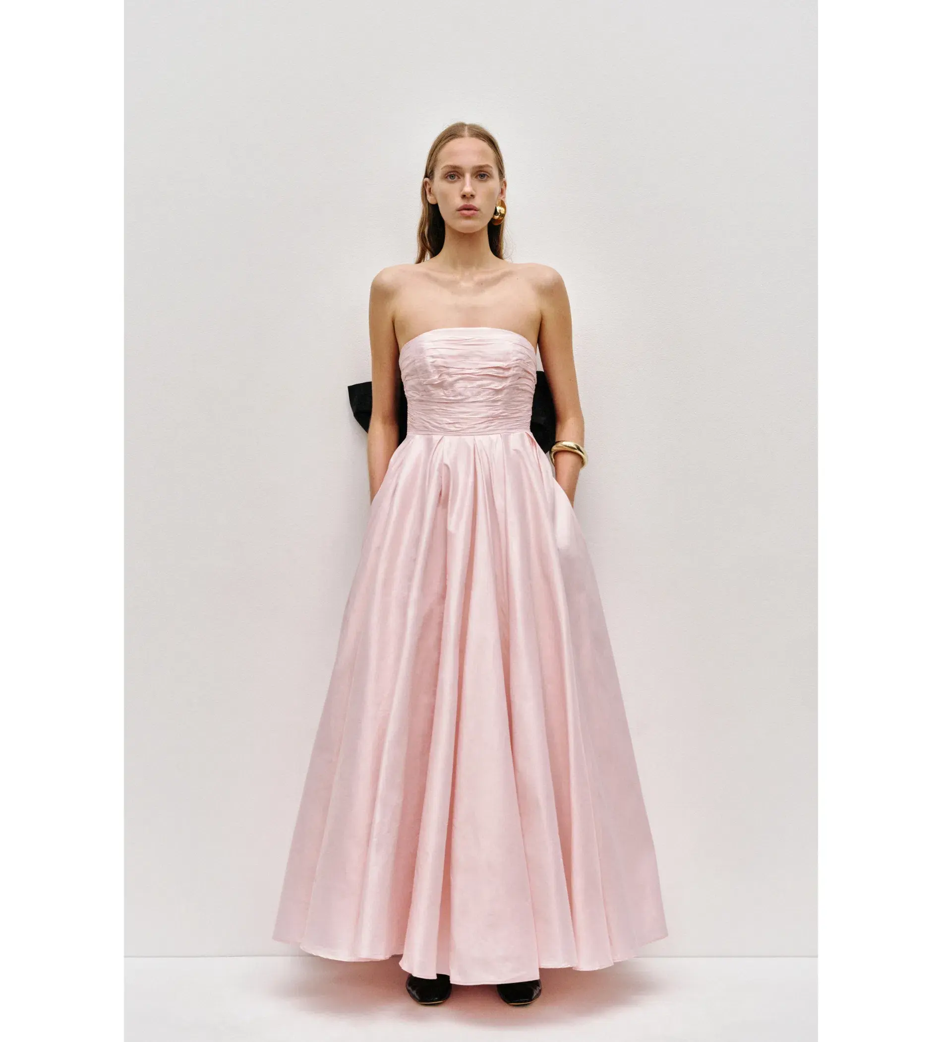 Aje Thea Gown Maxi in  Pink Tint/ Black  Size AU 10 - Image 1