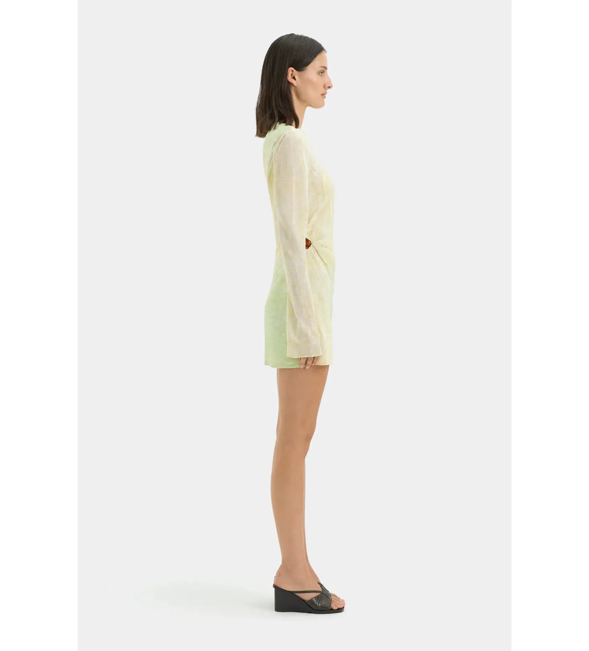Sir the Label Citterio Mini Dress in Giardino Citro Print Size 2/ AU 10 - Image 2