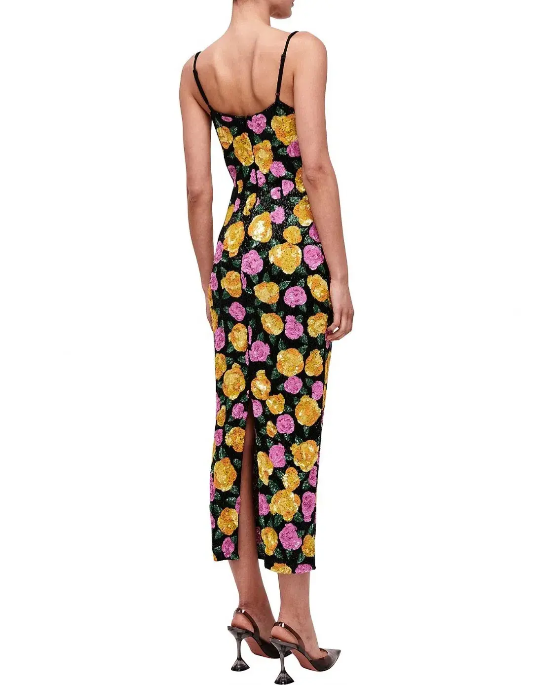 Rachel Gilbert Dallas Midi Dress Floral 4/AU14 - Image 4