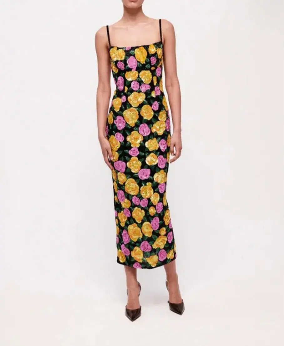 Rachel Gilbert Dallas Midi Dress Floral 3/AU12 - Image 1