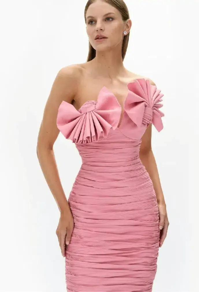 Rachel Gilbert Jensen Gown Maxi Pink Size AU 14 for rent on The Volte - main image