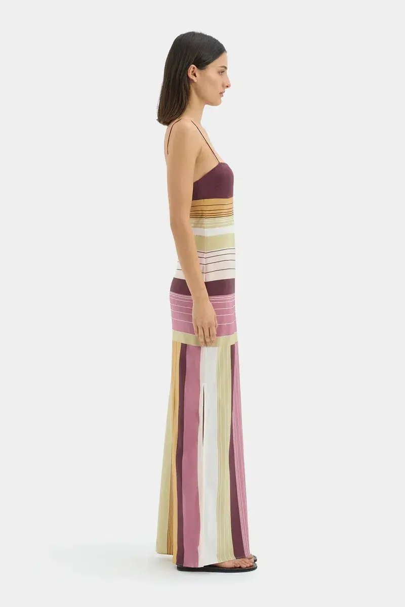 Sir the label Fontana Slip Dress Elisa Stripe size 3/12 - Image 4