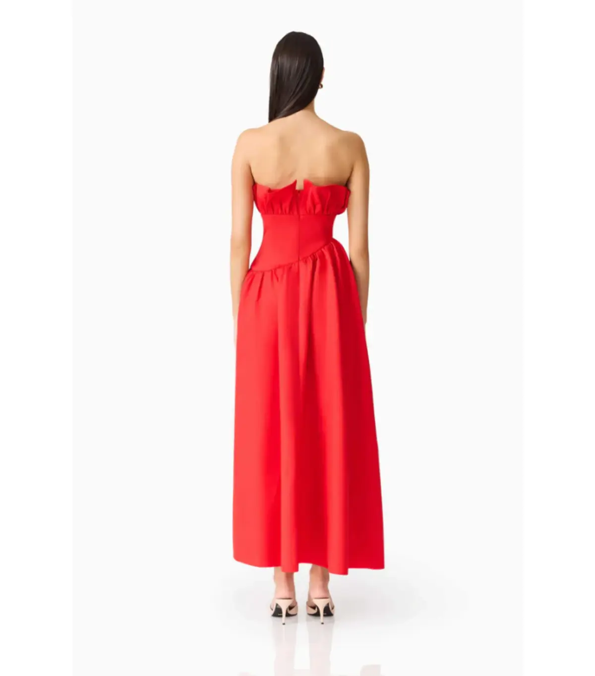 Elliatt Laurel Sleeveless Maxi Dress Red Size AU 10 - Image 3