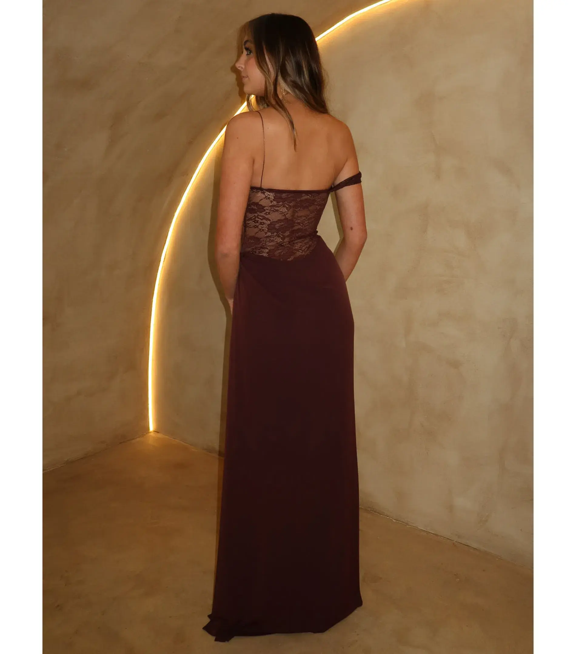 Natalie Rolt Sloane Dress Brown Size AU 6 - Image 3