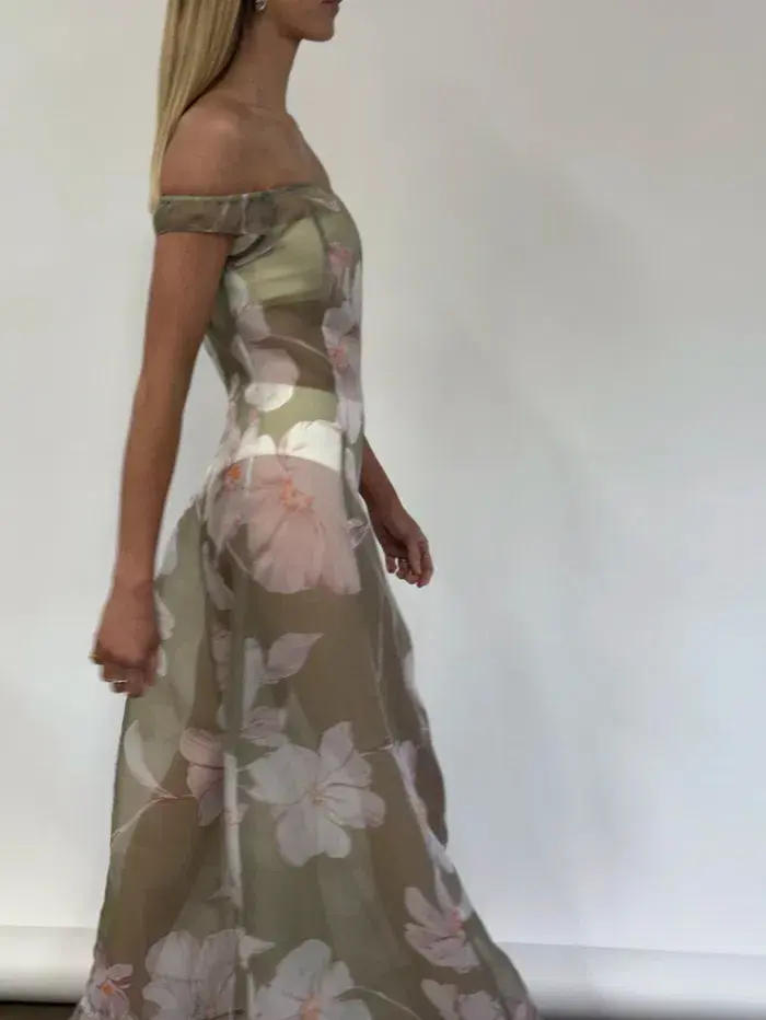 By Nicola Clementine Maxi Dress in Peppermint Floral Size 12 - Image 3